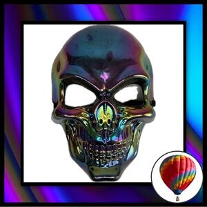 3/$18 - Aurora Borealis Chrome Skull Mask – Halloween & Cosplay